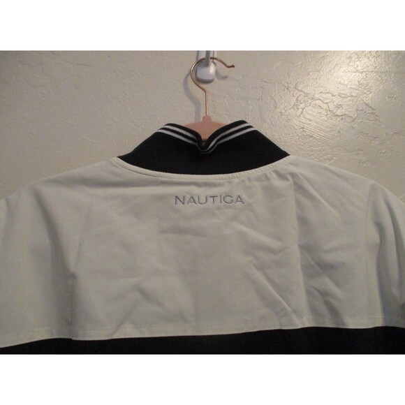 Nautica Men’s XL Navy White Performance Bomber Jacket Water Wind Resistant NWT - Picture 5 of 11